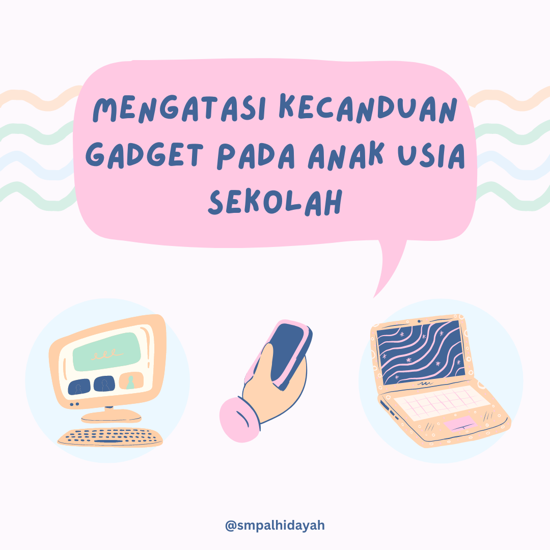 Anak-Anak Menggunakan Gadget di Sekolah